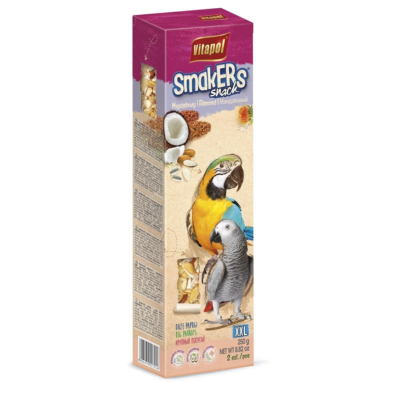 Vitapol Smakers Maxi Papegøje Mandelblanding 450 Gram